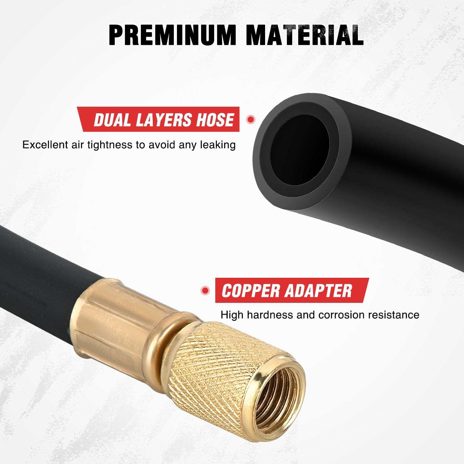 9pcs 0-100 PSI Fuel Injection Pump Pressure Gauge Petrol Engine Diagnostic