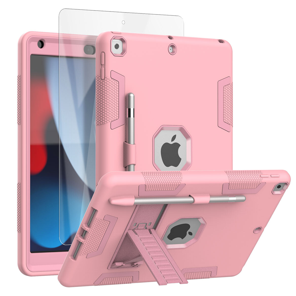 iPad 9th/8th/7th Generation Case 10.2" Shockproof Heavy Duty Rugged Stand Cover