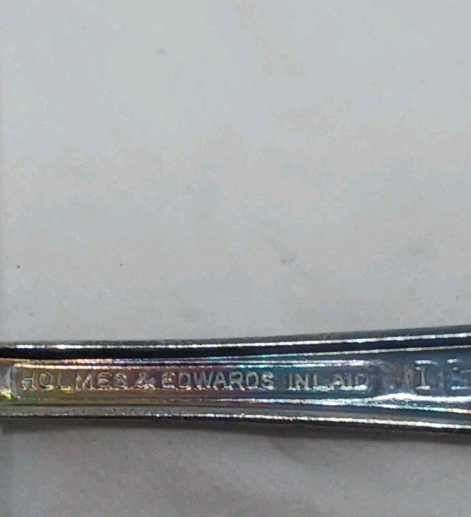 Holmes & Edwards Inlaid Danish Princess Silver Plate Flatware 2 tea spoons used