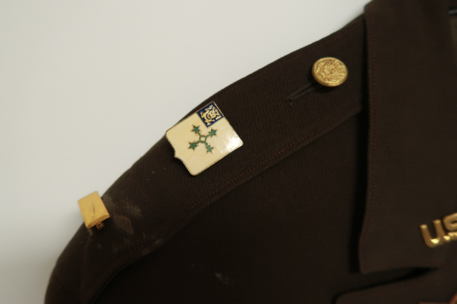 World War II Era Officer's Jacket Coat Army Infantry Service Ribbons Tunic