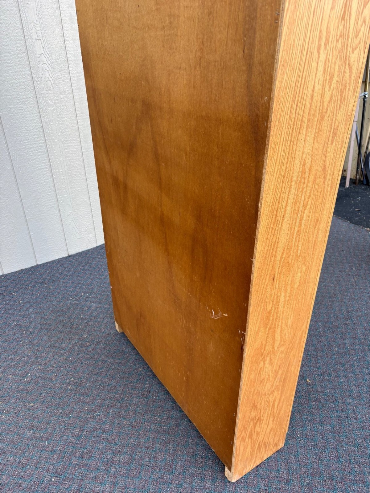 67556 Tall Oak Bookcase with Adjustable Shelves, Classic Design