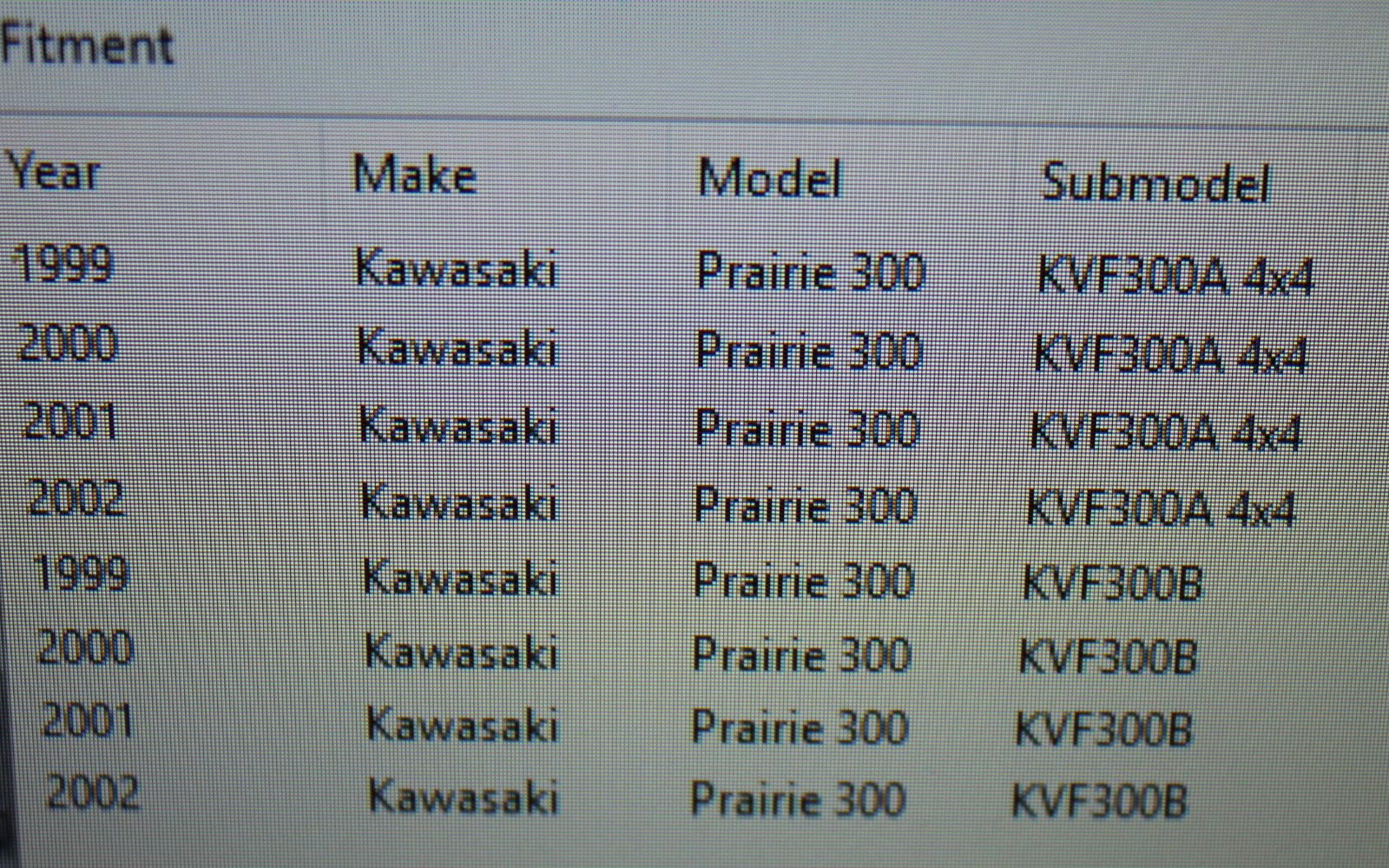 99-02 Kawasaki Prairie 300 Oem Gas Tank Fuel Cell Petrol Reservoir 51001-1542