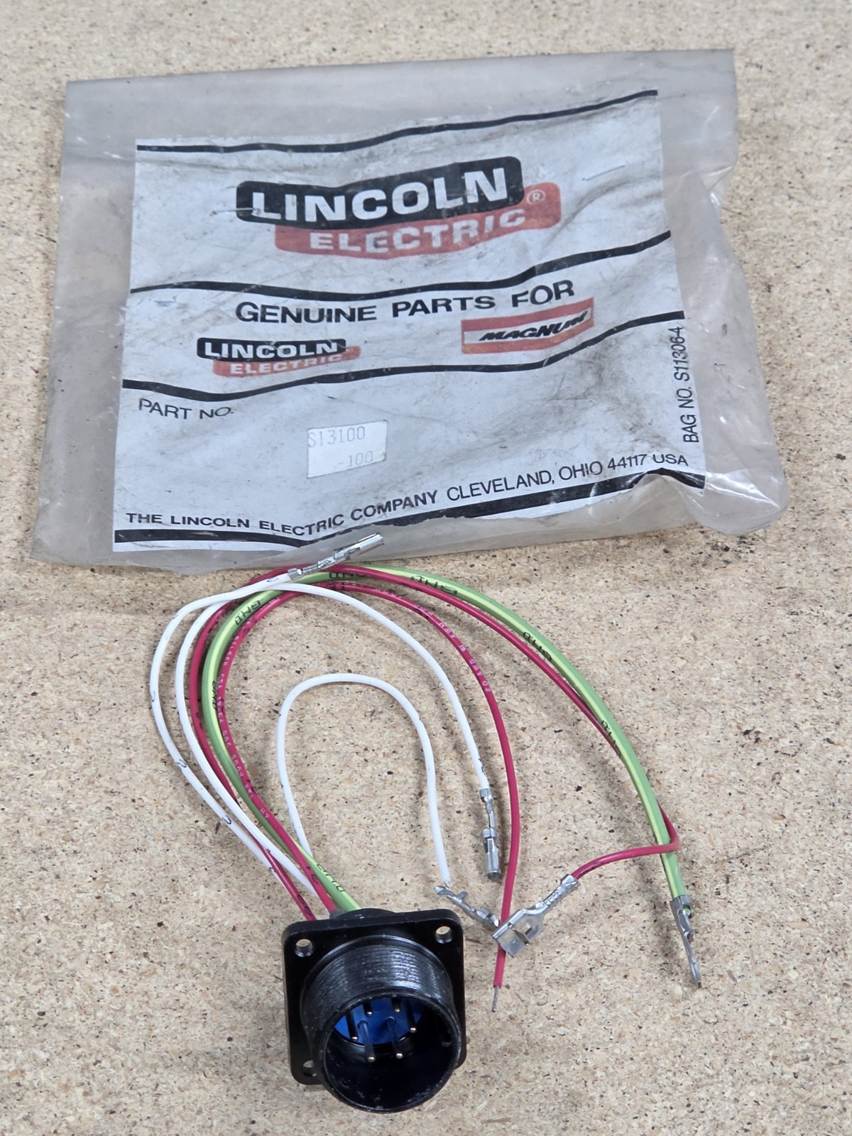 S13100–100 Trigger Receptacle 6 Pin New  | Lincoln Welder Part