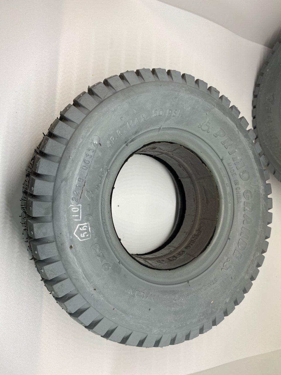 9" X 3.50" Solid Foam Filled Tire hoveround wheelchair MPV4 MPV5 - Pair