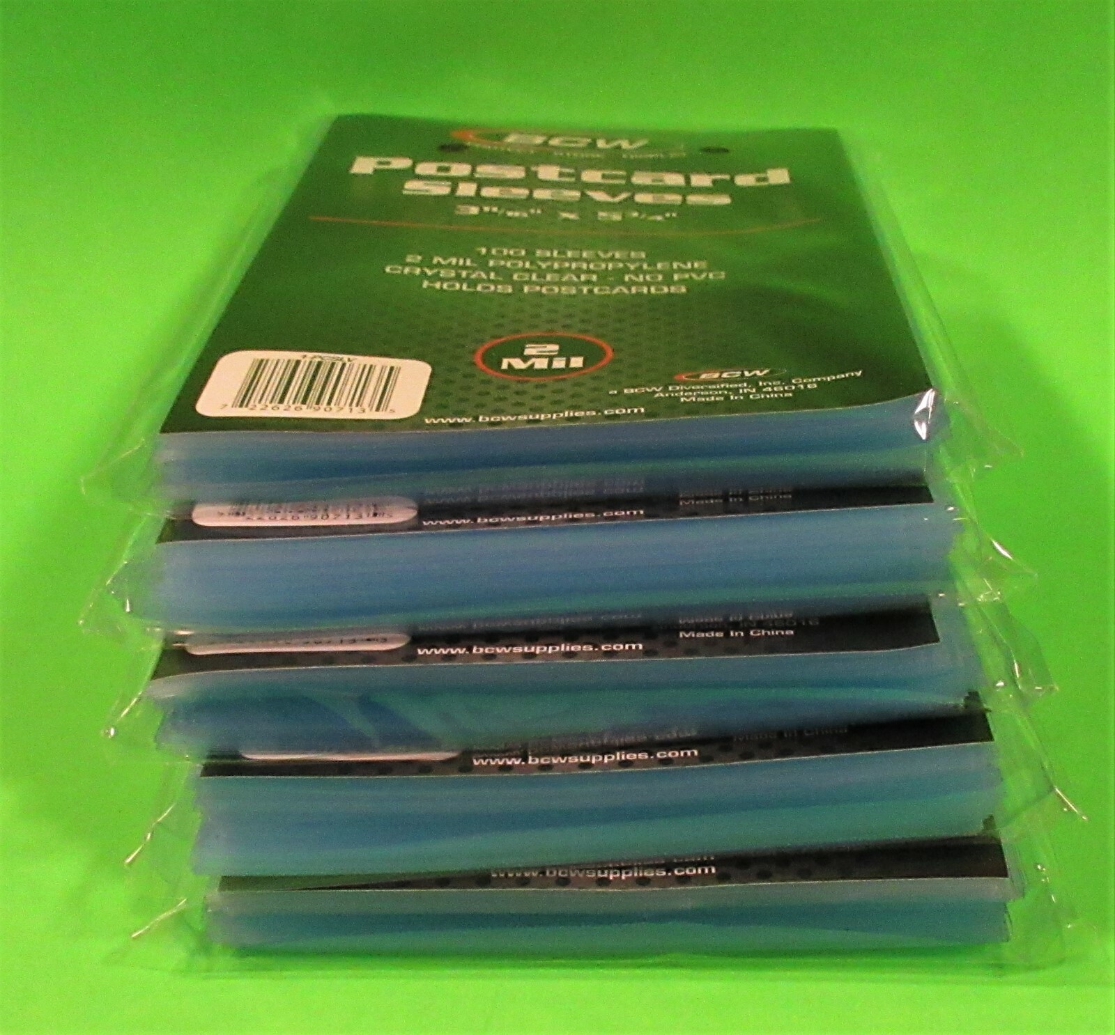 500 U.S. POSTCARD POLY SLEEVES, CRYSTAL CLEAR - 3-11/16" x 5-3/4"- FREE SHIPPING