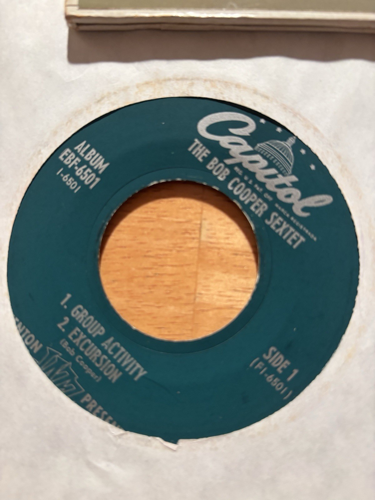 Bob Cooper: Kenton Presents Jazz 2 Discs 45 EP Capitol VG++ vinyl