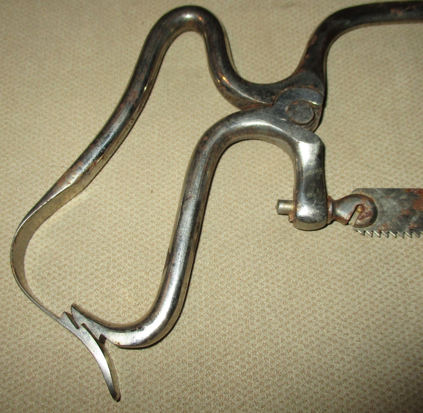 Vintage Victorian Sklar Amputation Saw - 1910 to 1930 Surgical Medical Device