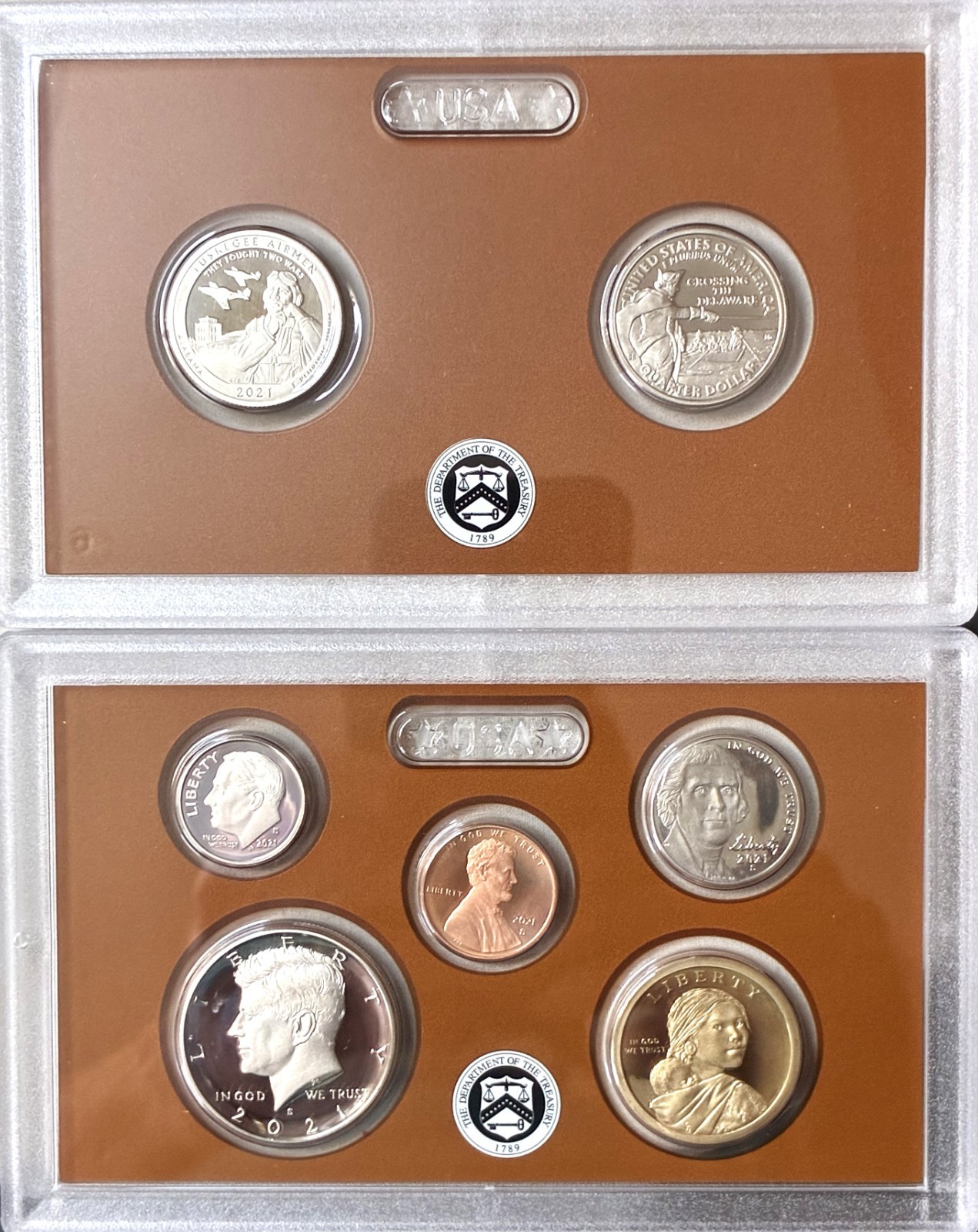 2021 Proof and Uncirculated 2 Annual US Mint Coin Sets PDS 21 Coins