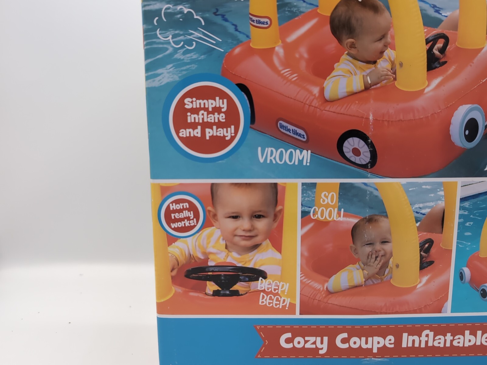 Little Tikes Cozy Coupe Inflatable Pool Float Step 1 Ages 1-3yrs
