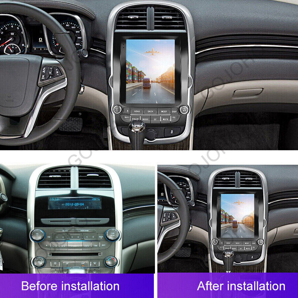 64GB Tesla style For Chevrolet Malibu Radio 2012 Car Stereo Android appleCarplay