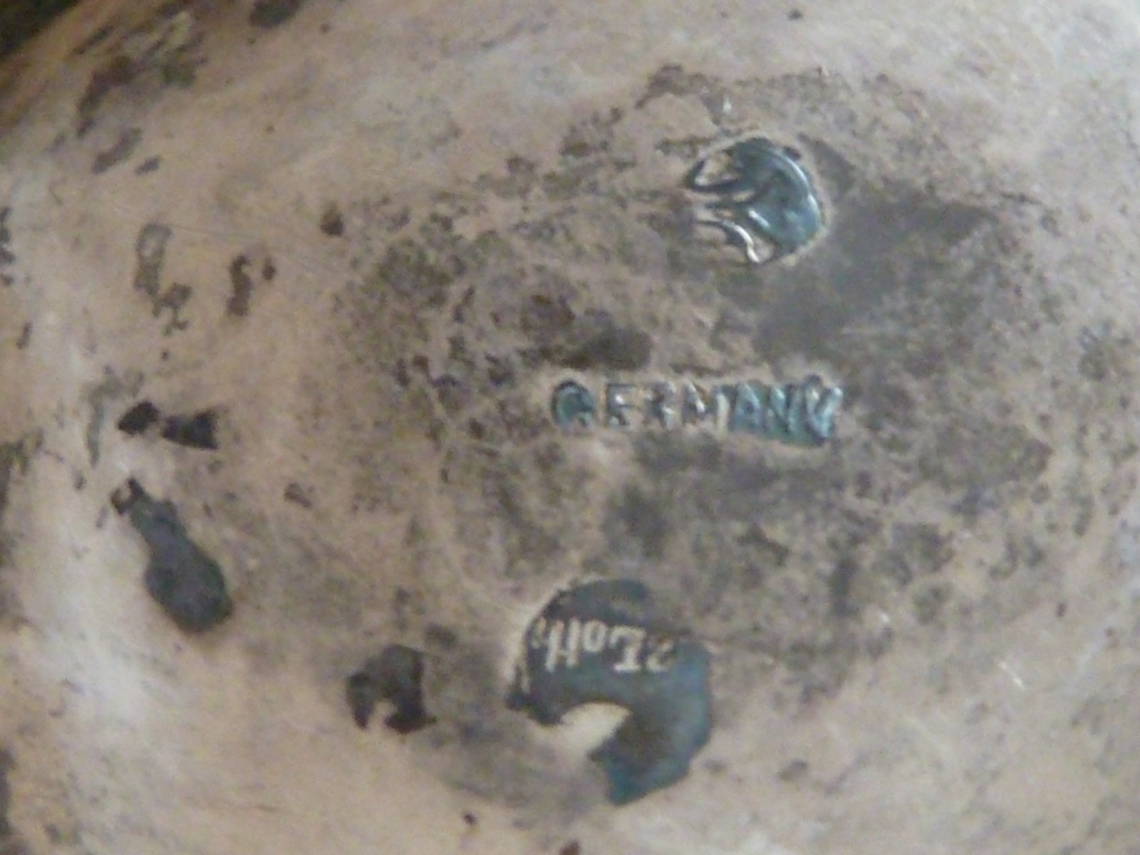 GERMAN .800 SILVER ELEGANT VASE, REPOUSSE ROSES &SWAGS ON PIERCED BODY, NO LINER