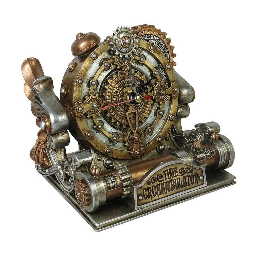 LAST CHANCE!! Alchemy Gothic Time Chronambulator Desk Clock Steampunk Gear V26