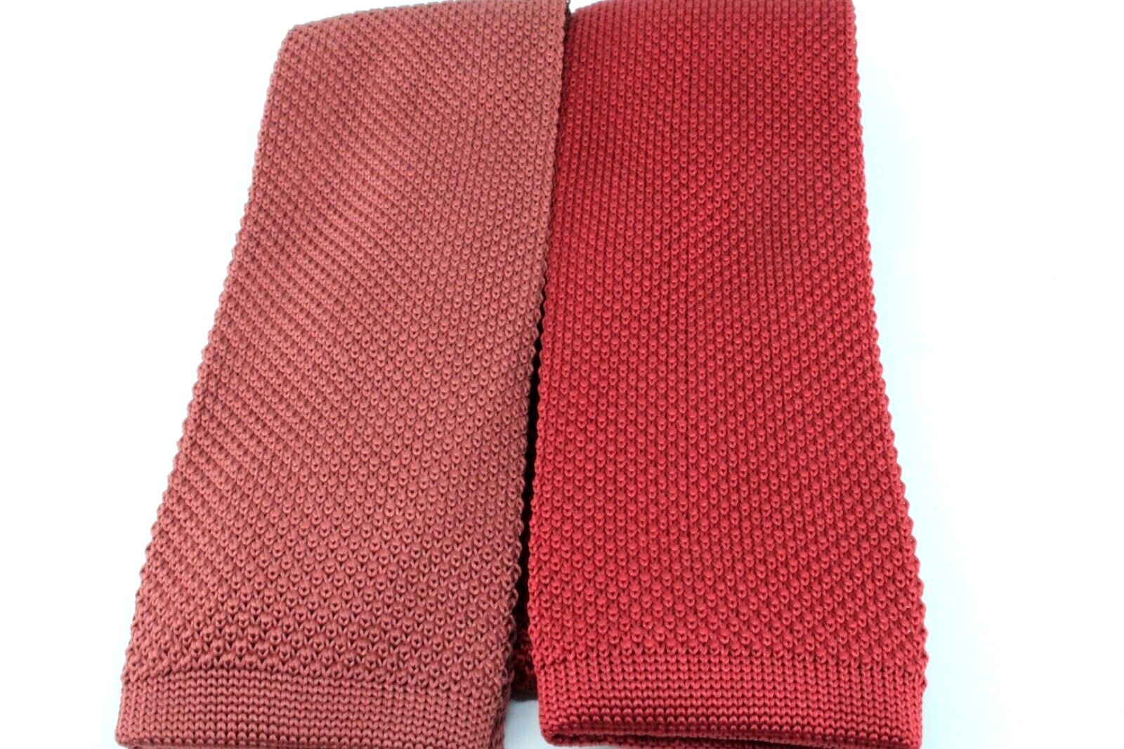 New Knit Knitted Tie Necktie Slim Skinny Narrow Square Woven 2.5in 30+ colors