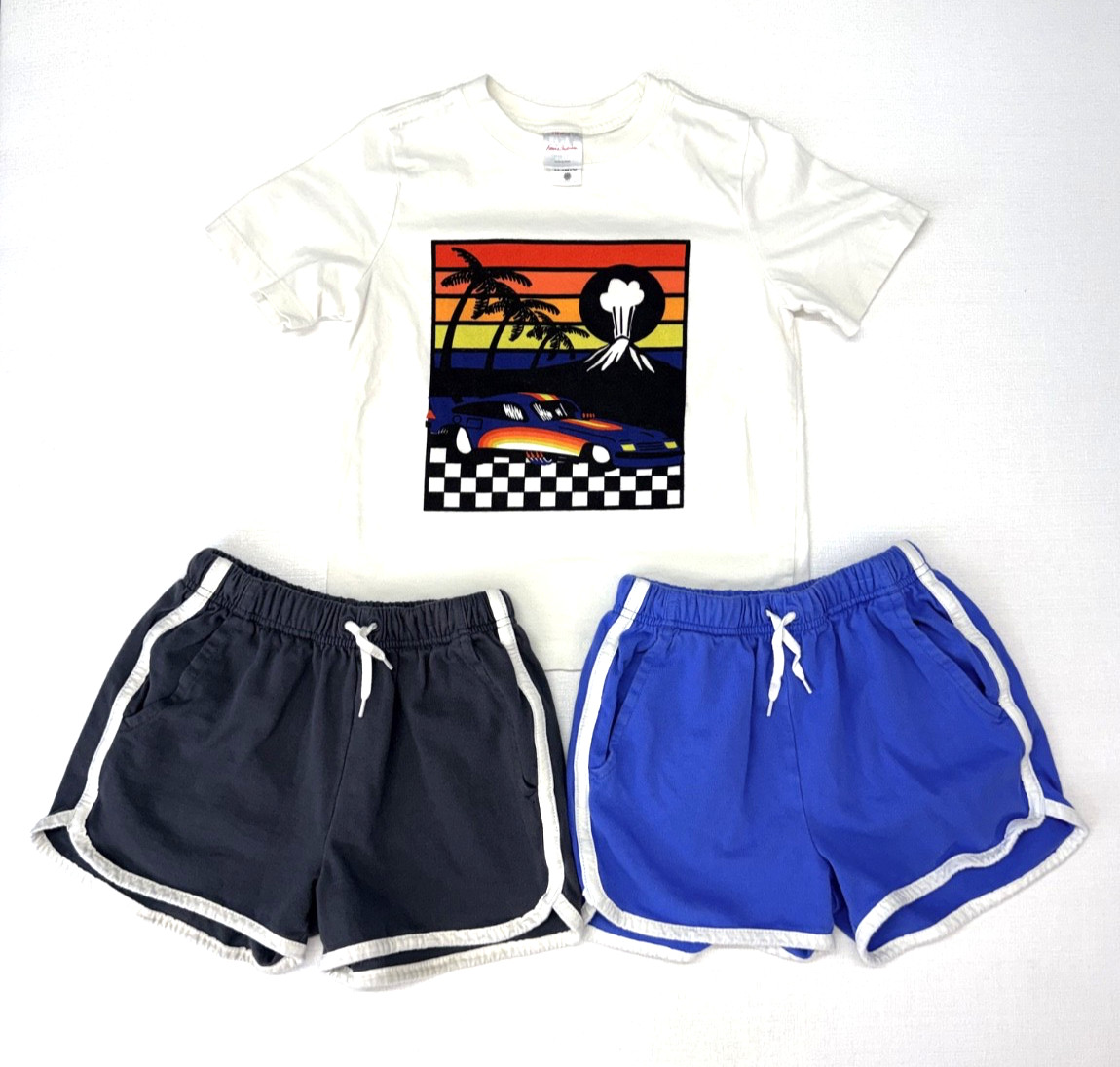 Boys Tea Collection ~ Hanna Andersson Lot Shirts & Shorts Size 5/6 Spring Summer