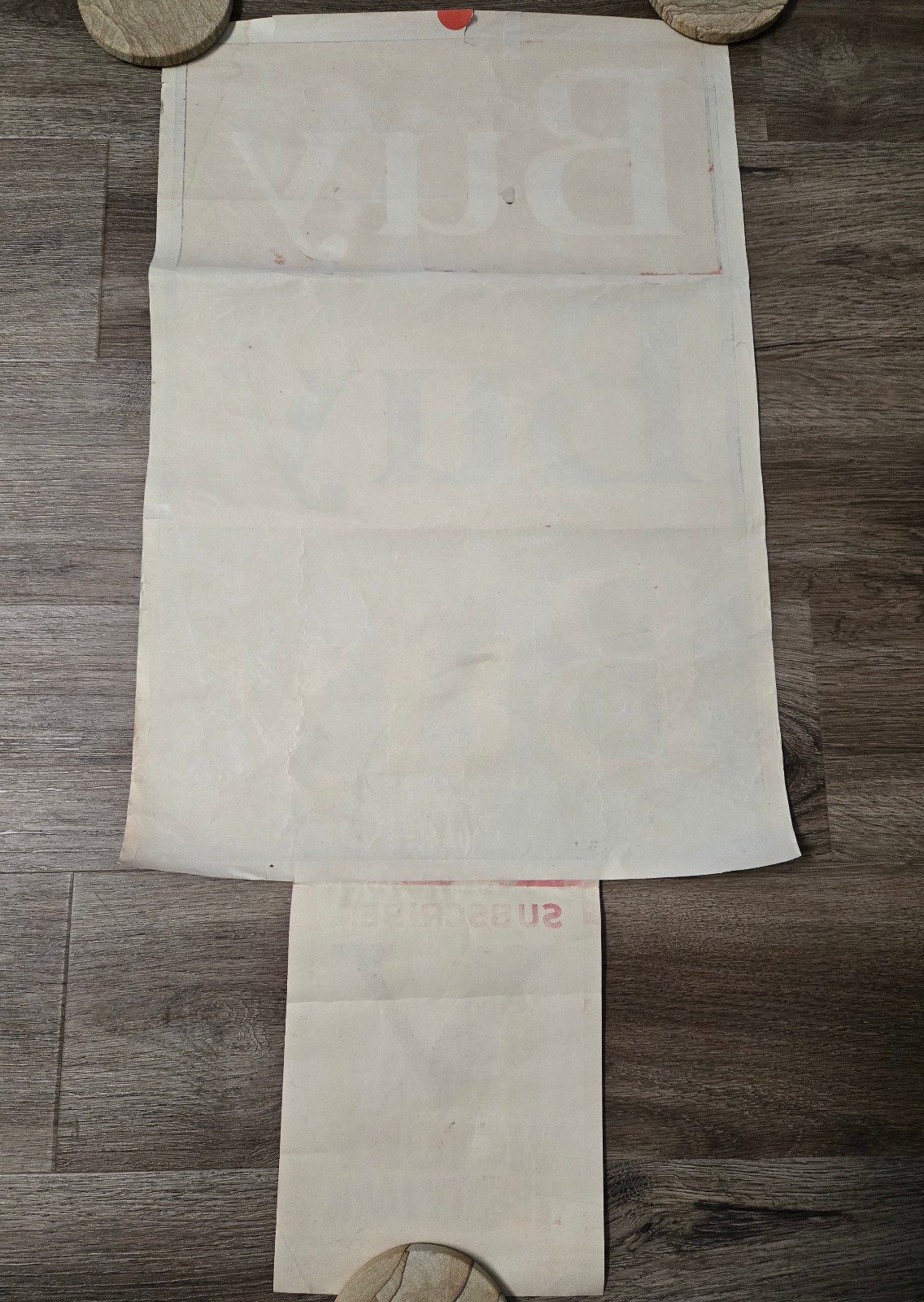 Original Victory Liberty Loan " Buy Buy Buy " WWI Poster 21" x 14" + Mini Poster