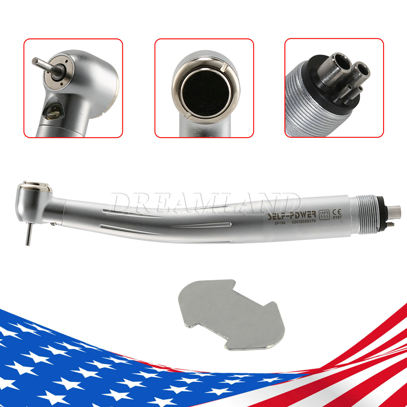 Dental Fiber Optic LED E-generator high speed handpiece Turbine 2Hole/4Hole SP