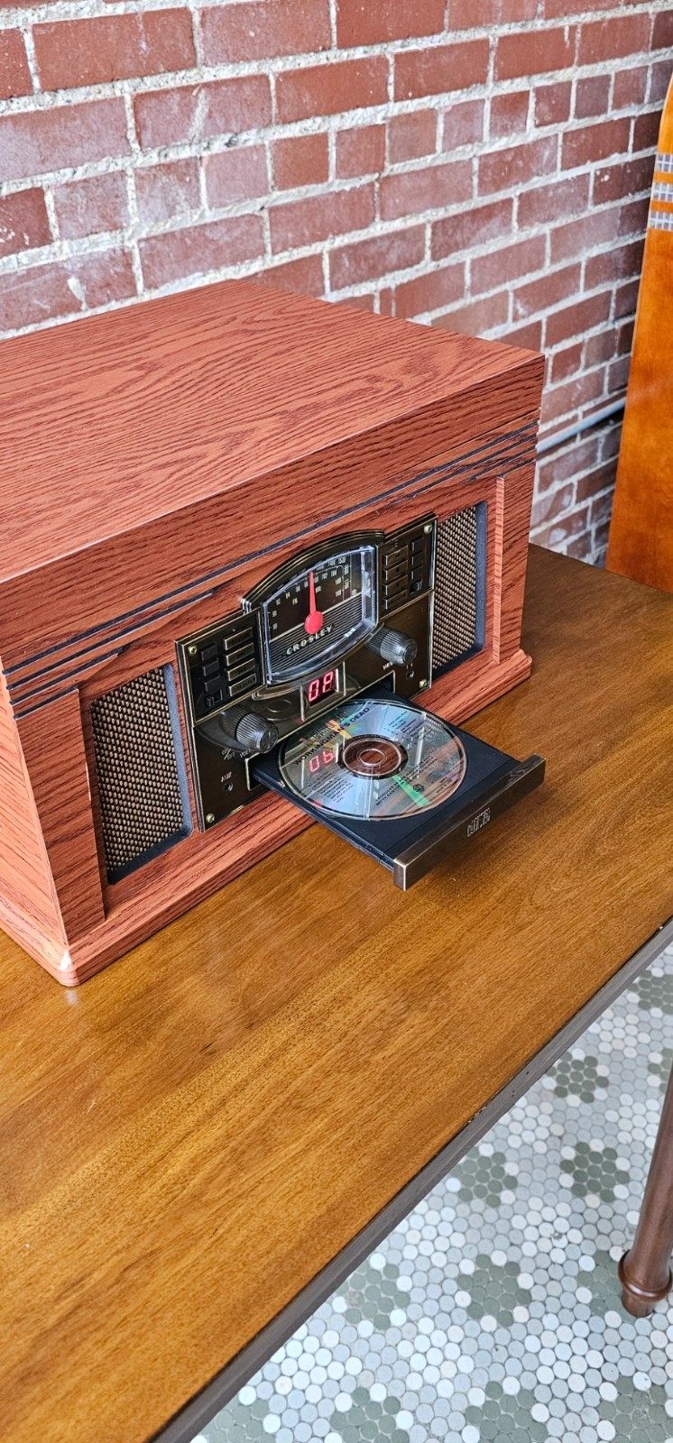 Crosley CR42D-PA Lancaster Turntable Bluetooth Record Player - Open Box Savings!
