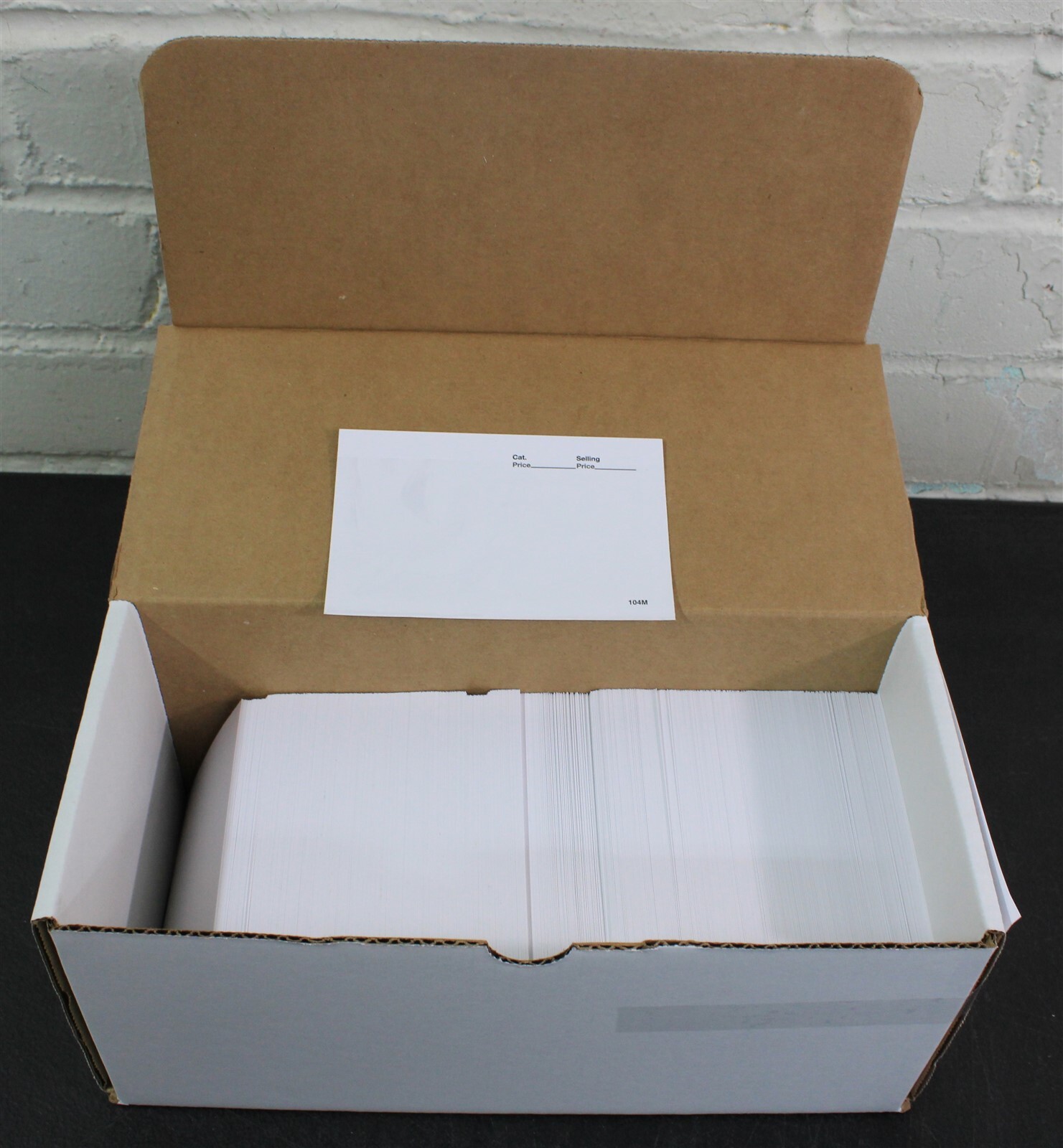 CKStamps :104 Dealer Cards - White (Box of 1000),Dimensions: 5" (W) x 3 1/4" (H)