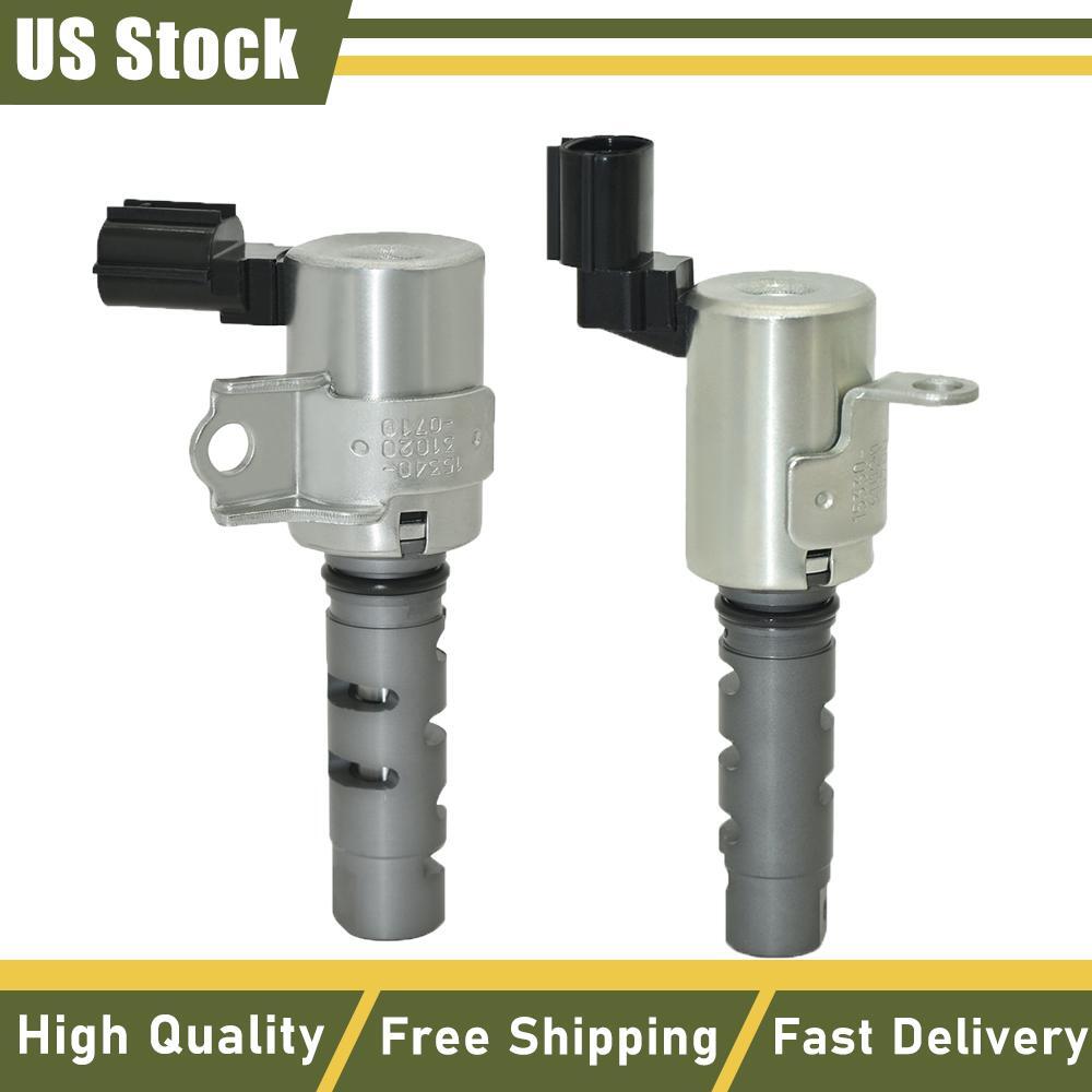 2PCS Intake & Exhaust Variable Valve Timing VVT Solenoid for Toyota Camry Lexus