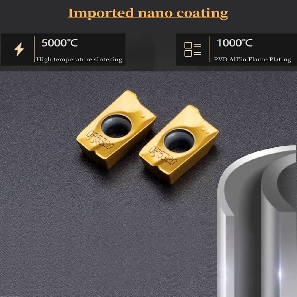 30PCS APMT1604PDER-DP Carbide Milling Inserts For 90deg End Mill Holder 400R