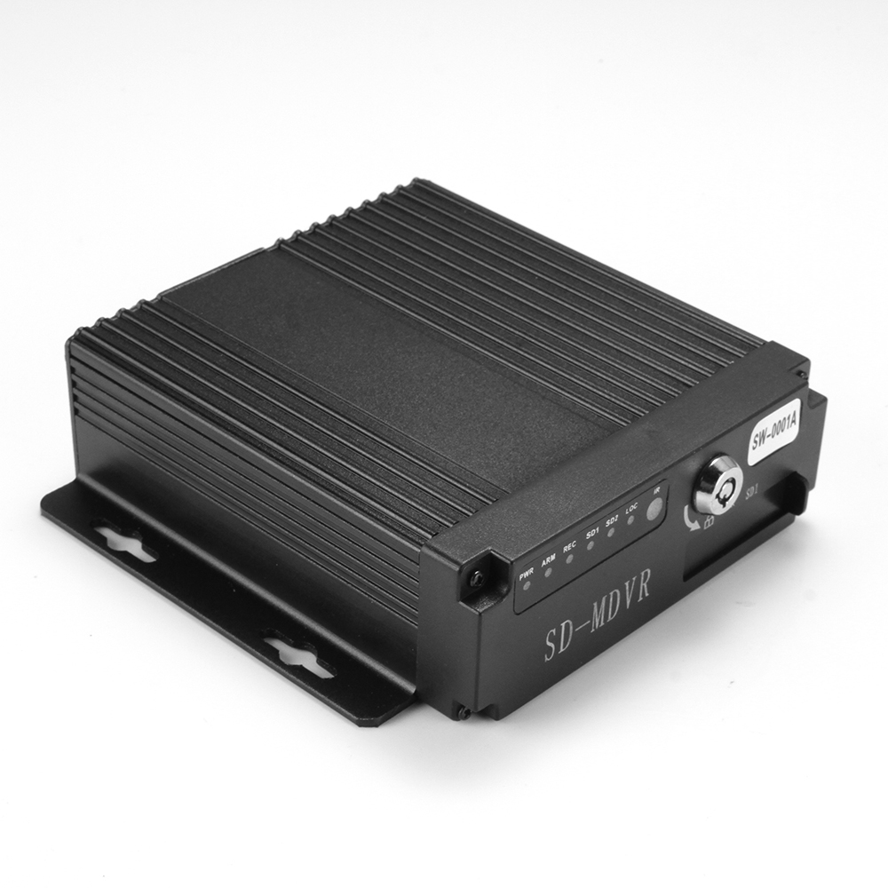 4ch Vehicle Car SW-0001A Mobile DVR Security Video Recorder +4 CCD Lens Camera