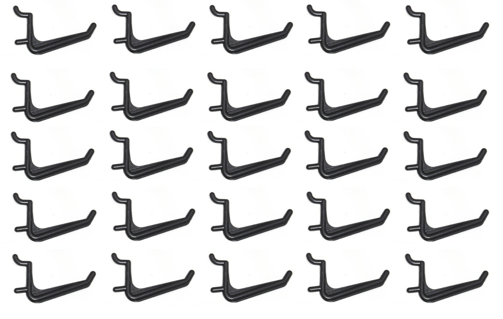 50 Pack Jumbo Pegboard Hooks Black Garage Tools Storage Organization Jewelry