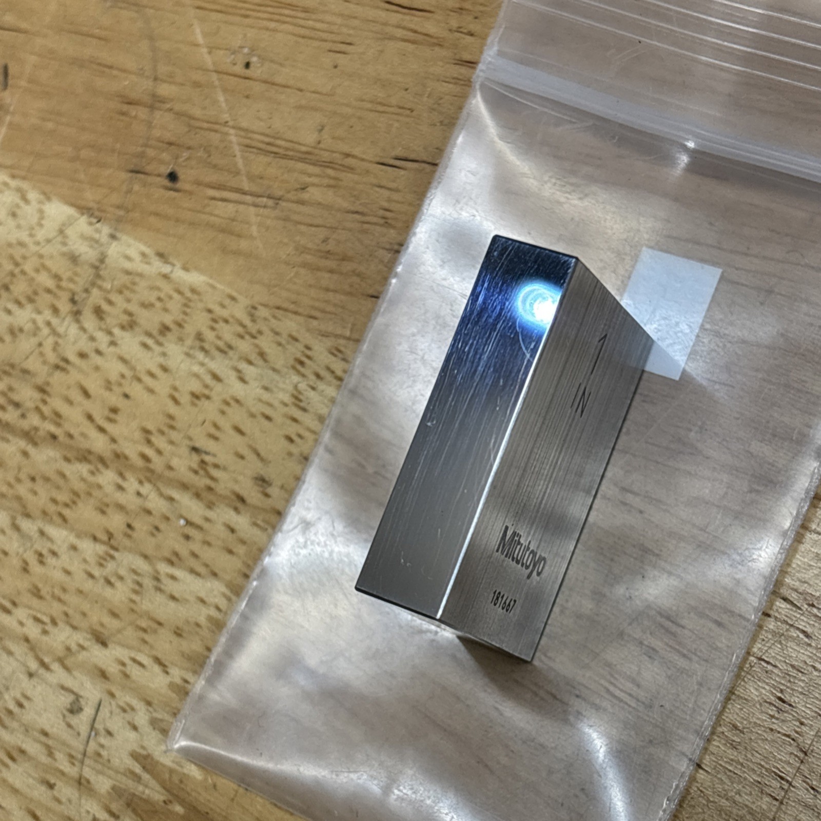 Mitutoyo 611201-541 Gage Block, Rect, Steel, 1.00 In, Asme As-1