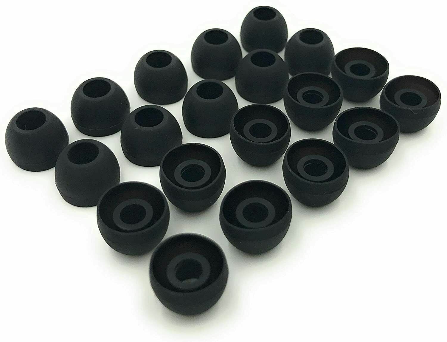 20 Pcs Premium Ear Tips Silicone Replacement Earbud Earbuds