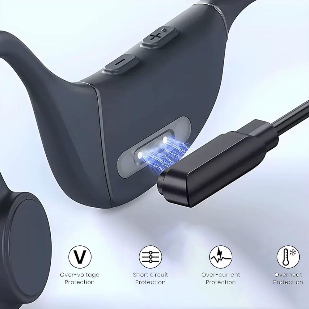 Xininyia 2-Pack Raycon Bone Conduction Headphones Magnetic USB Charger Rapid Cha