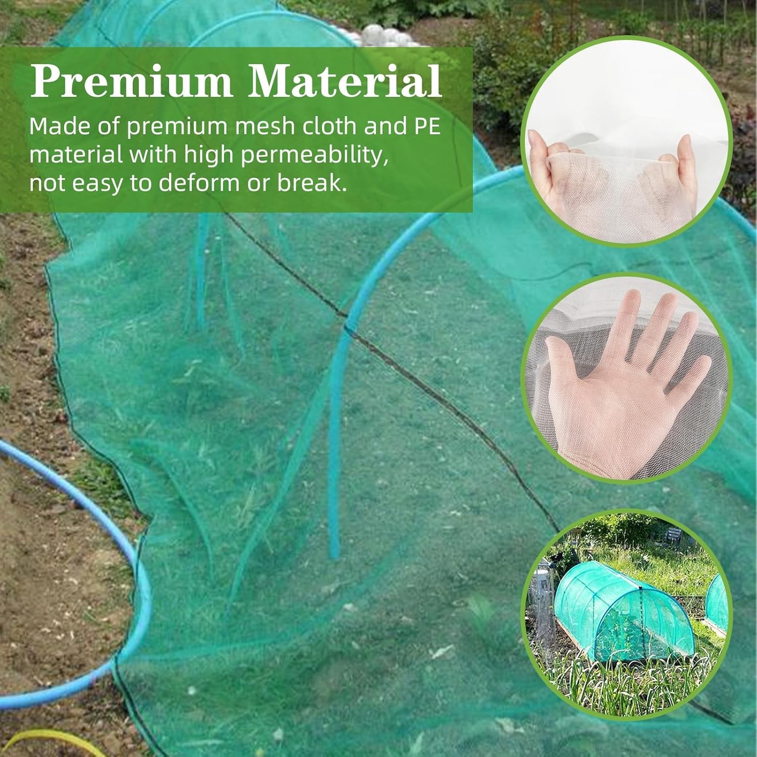 10 x 33FT Mosquito Garden Bug Insect Netting Barrier Bird Net Plant Protect Mesh