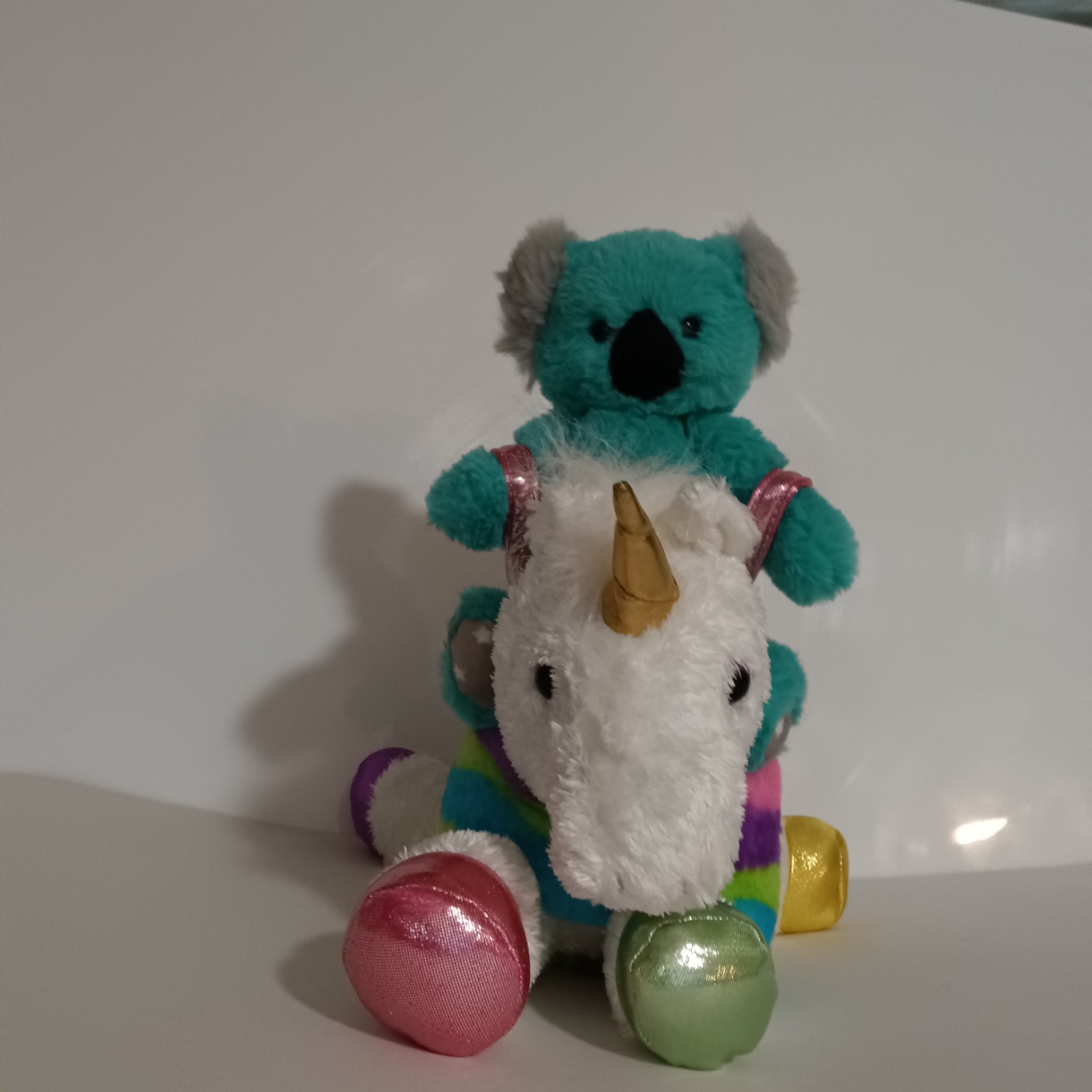 World's Softest Plush Bear And Aurora Unicorn Mixed Lot Of 2 Plush Toys