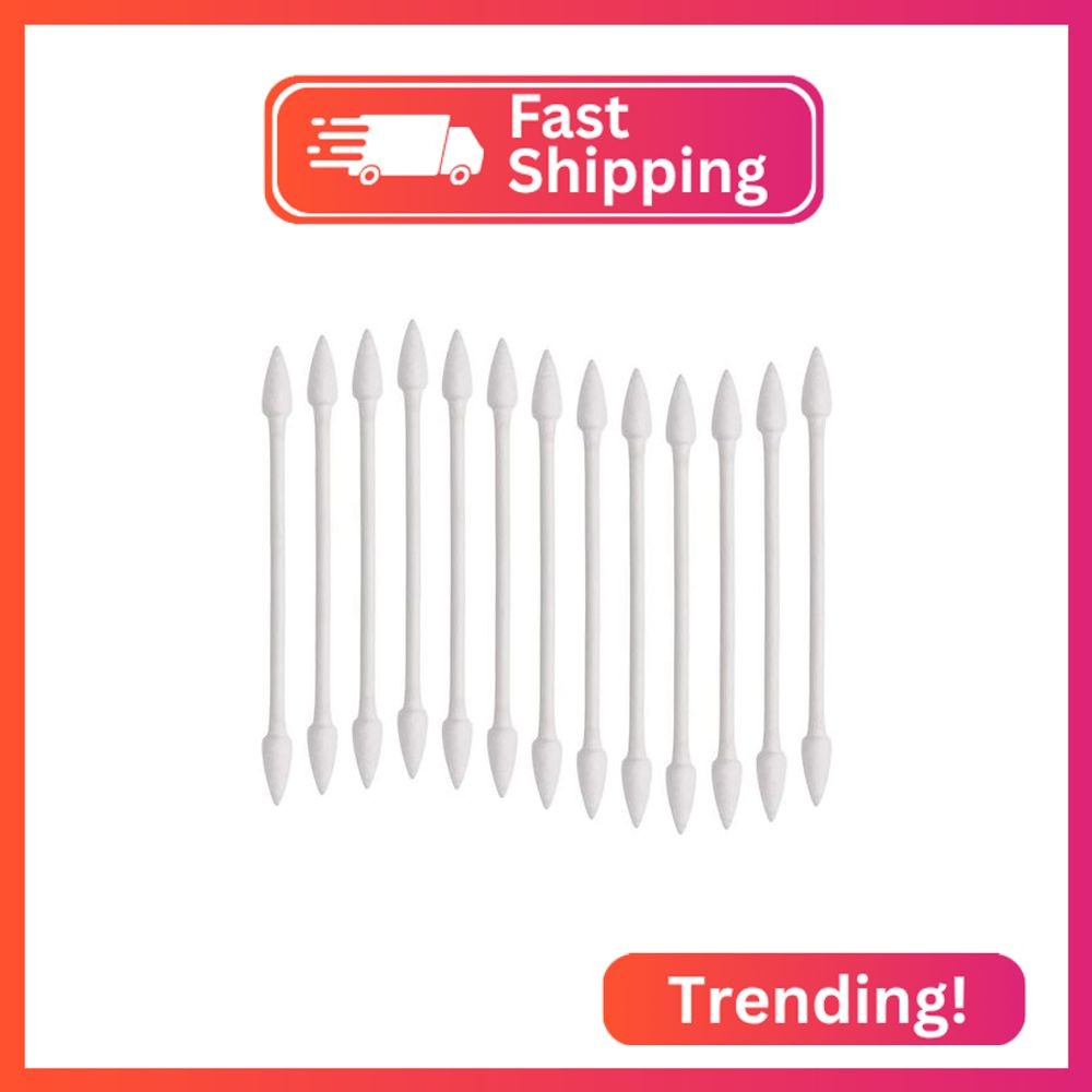 Pointed Tip Cotton Swabs, 800 Count Double Precision Tips with Paper Stick, Cott