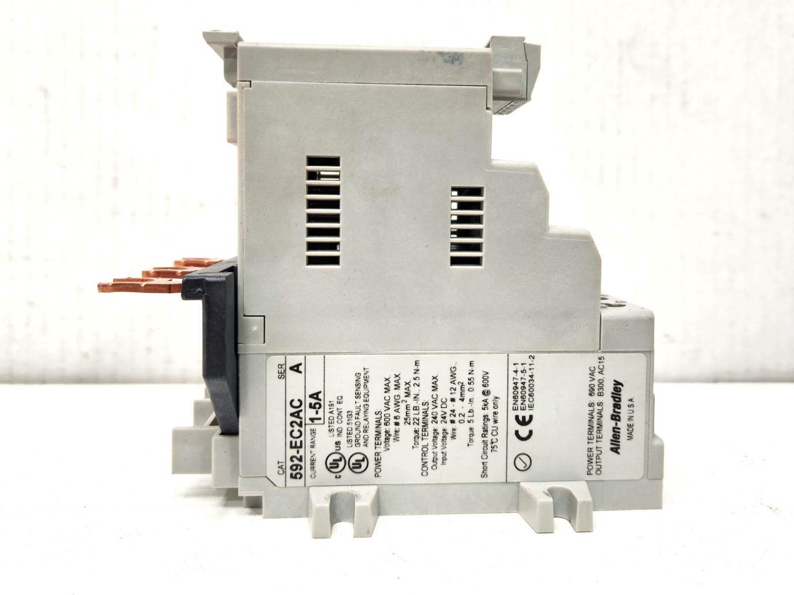 Allen-Bradley 592-EC2AC E3 Plus 1-5A Solid-State Electronic Overload Relay