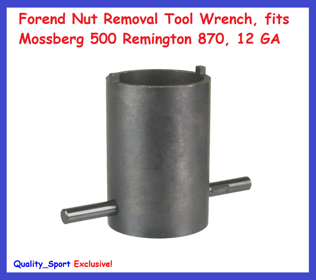 Forend Nut Removal Tool Wrench, fits Mossberg 500 Remington 870, 12 GA