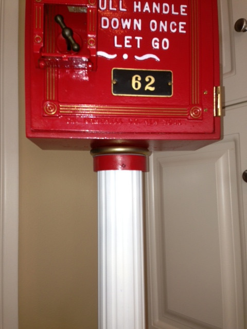 Post Pedestal for mounting a Police Gamewell Call Box or Fire Alarm Box