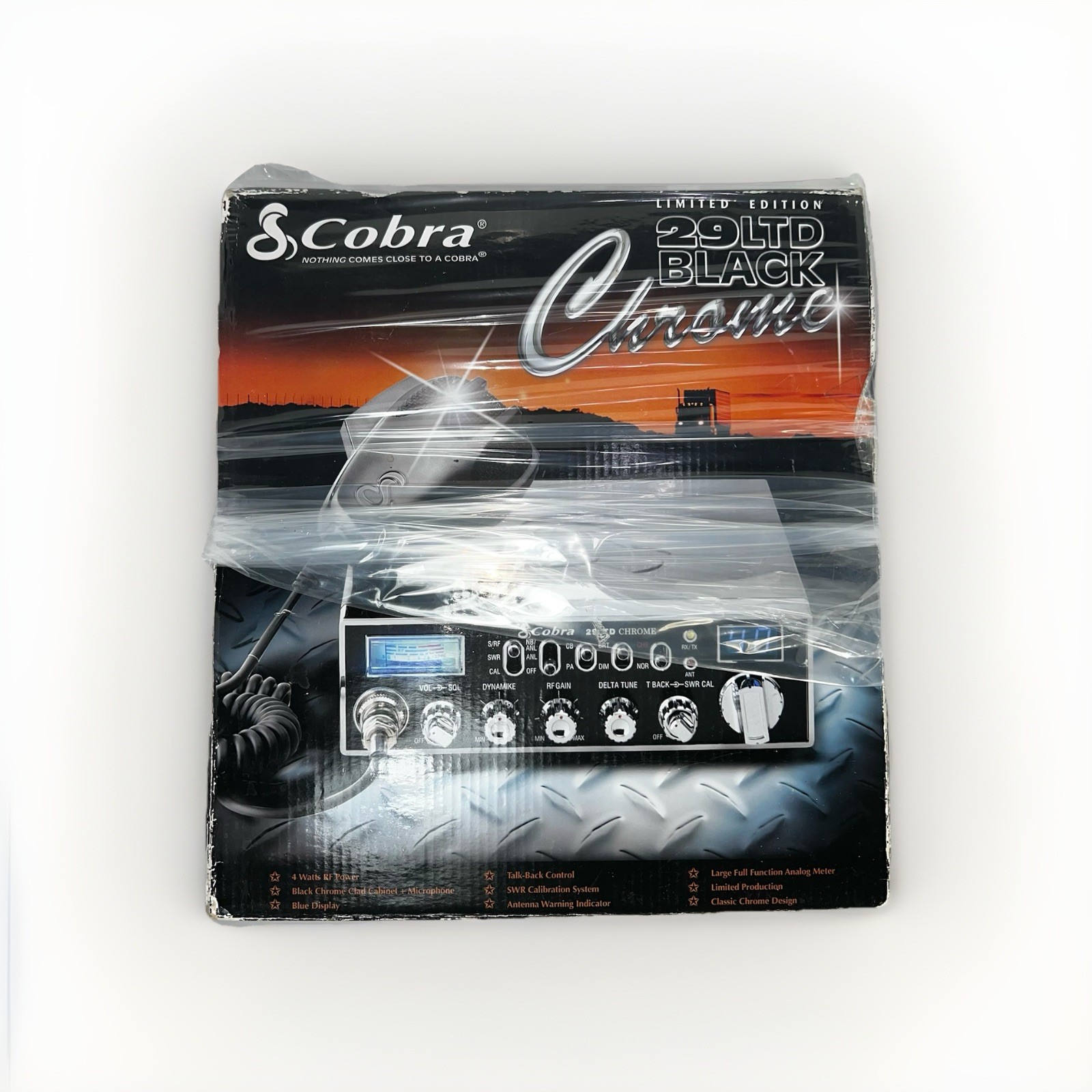 Cobra 29 LTD Black Chrome CB Radio Limited Edition w/ Box – Clean