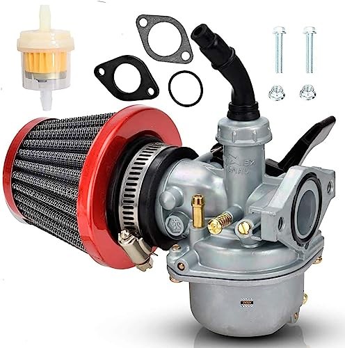 ATV Carburetor PZ22 with Fuel Filter and 22mm Air Filter for 110cc 125cc SSR