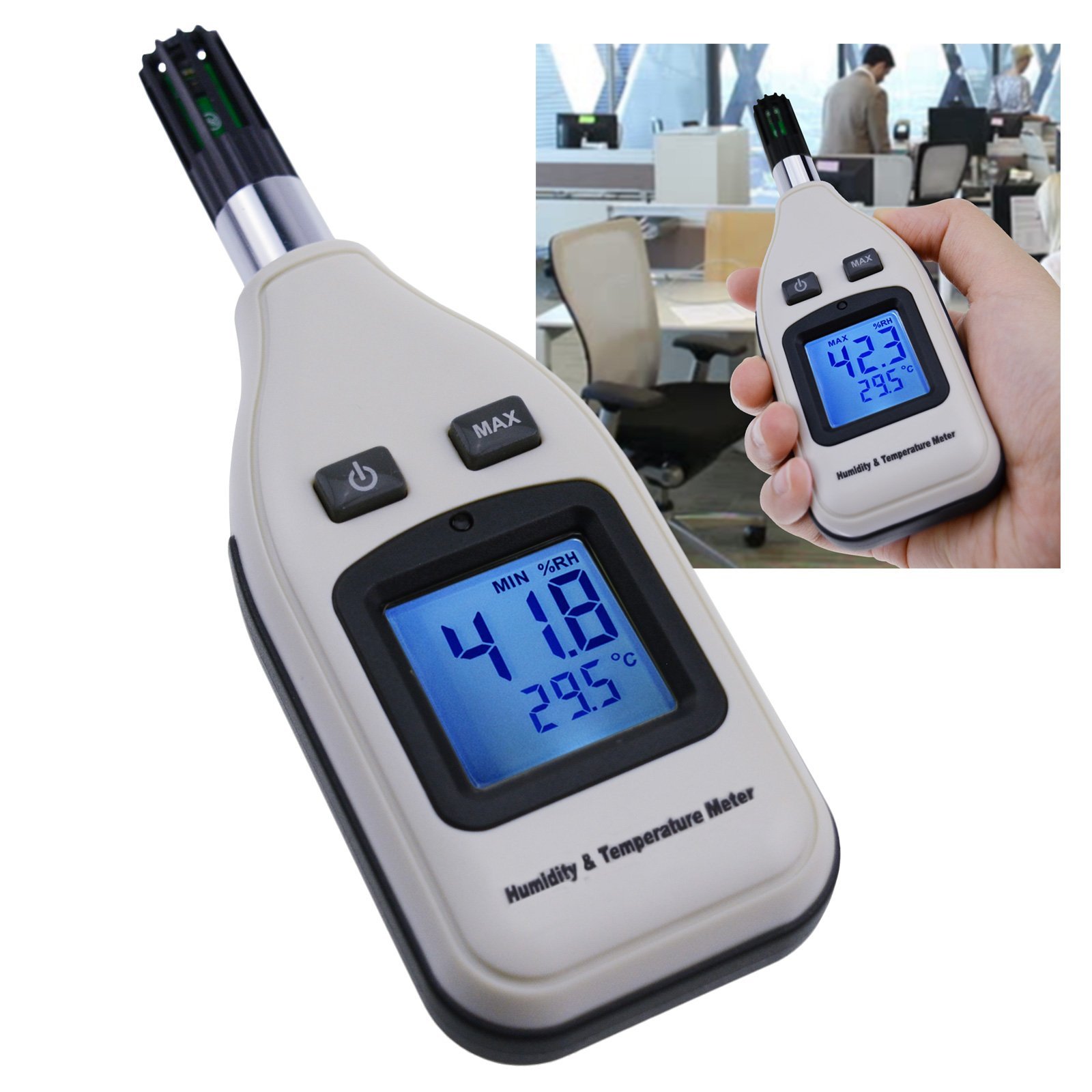 Digital Thermohygrometer Thermohygrometer Wet Bulb Dew Point Measurement