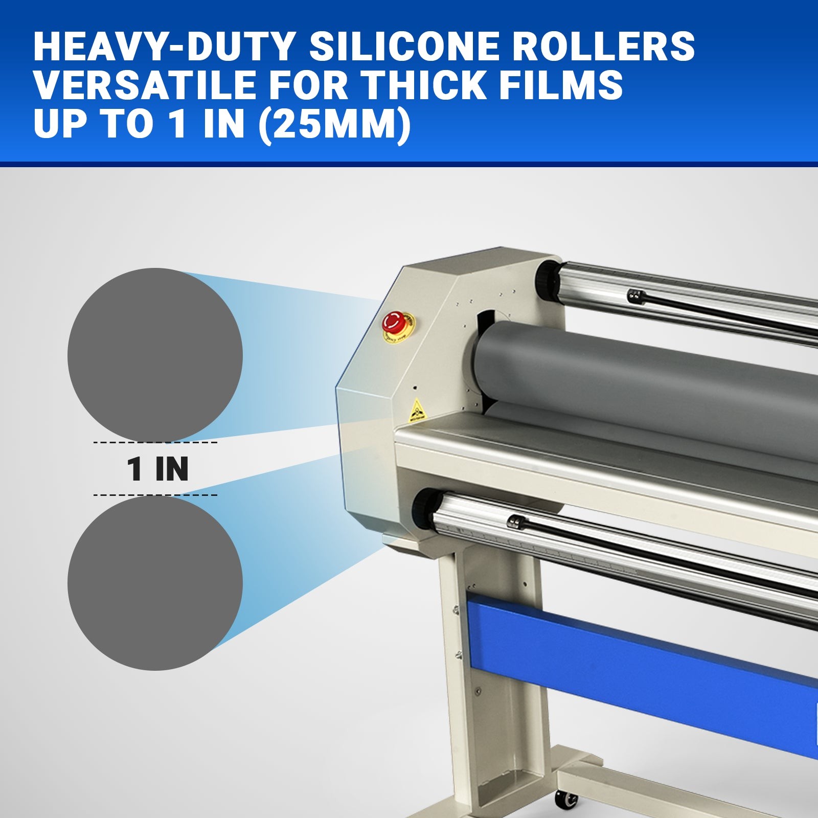 MechMaxx 63" Manual/Electric Cold Laminator w/ Lift & Stand for Vinyl,1600-C3Pro