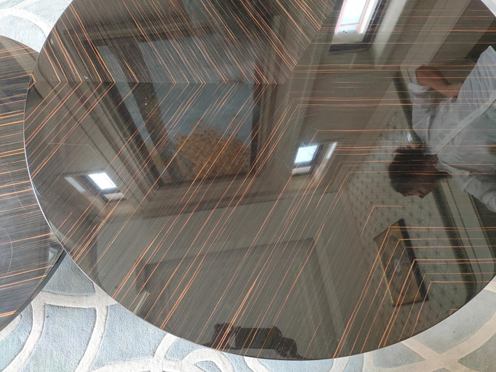 Natural Black Ebony Wood Veneer, Straight Grain | 23" x 98" Sheet | Ideal for...