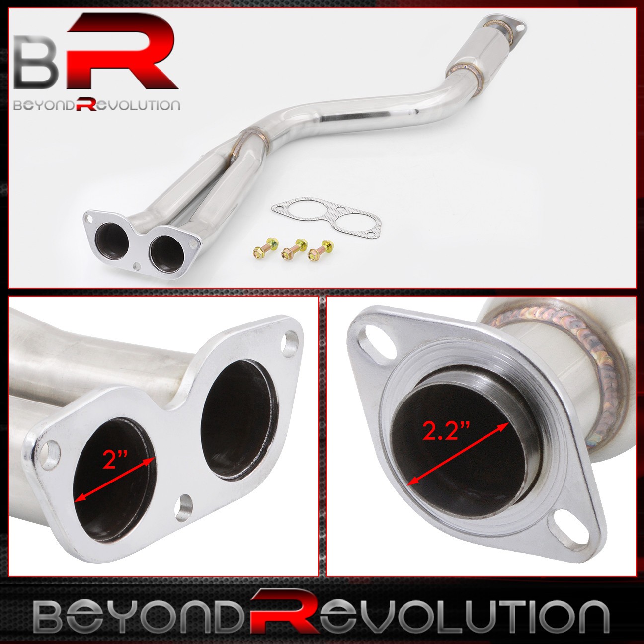 For 1998-2003 Lexus Gs 300 Stainless Steel Downpipe