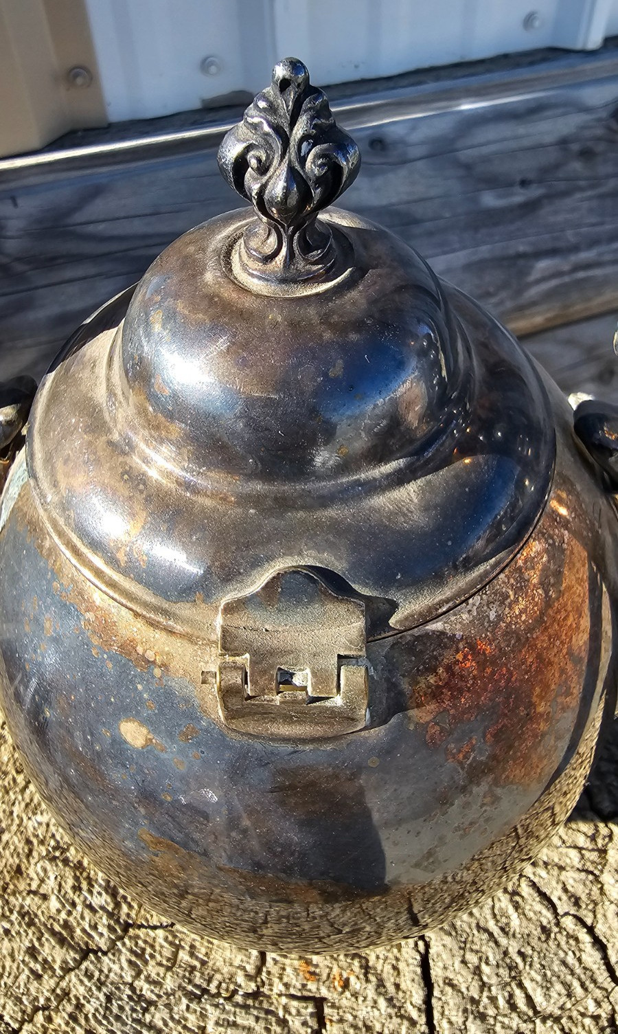 Vintage 1979 Silver Plate Trophy Teapot Kentucky State Fair Equitation
