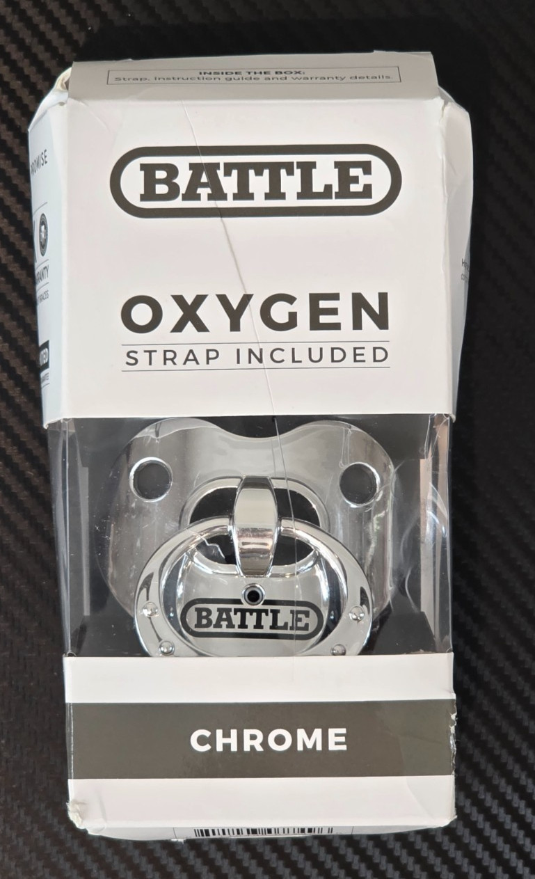 Battle Sports Chrome Binky Oxygen Football Mouthguard Max Airflow