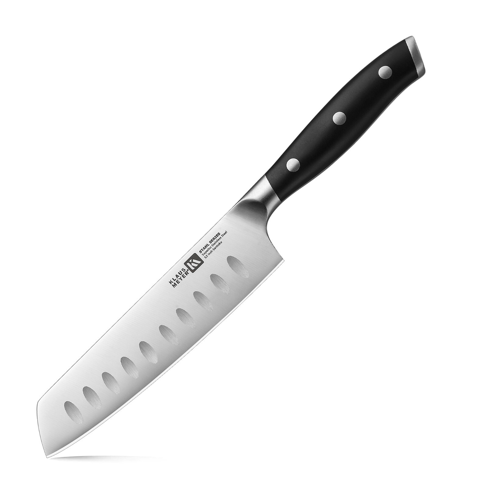 Klaus Meyer Stahl High Carbon Steel 5.5 inch Santoku Kitchen Chef Knife
