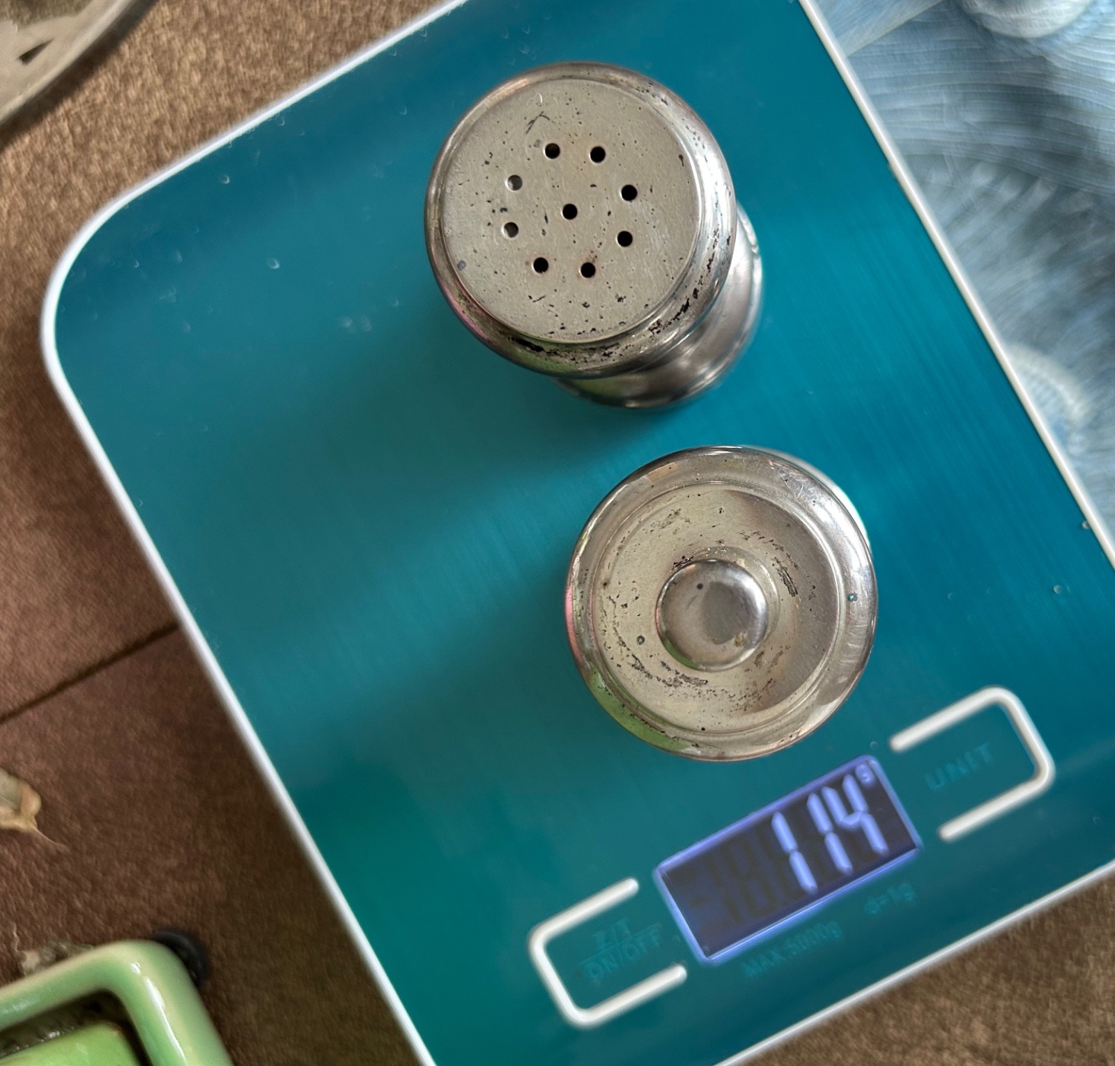 Vtg REVERE SILVERSMITHS STERLING SILVER SALT & PEPPER SHAKERS J.E. Caldwell Co 2