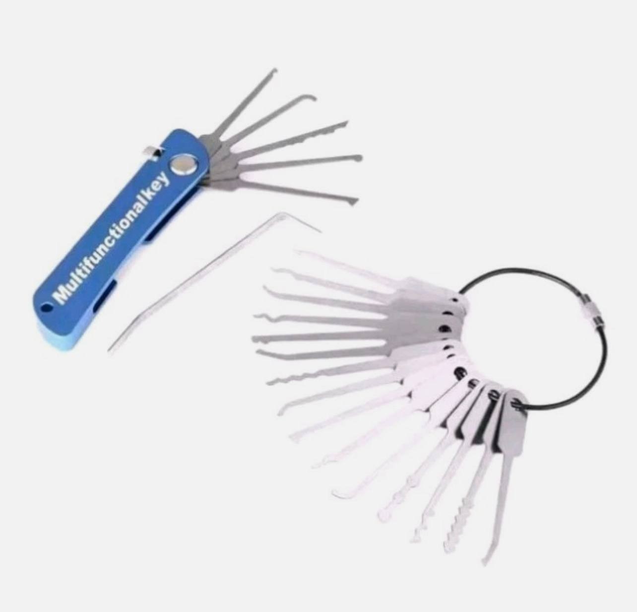 21pcs Stainless Steel Portable Key Practice Set Professional Key Door Open