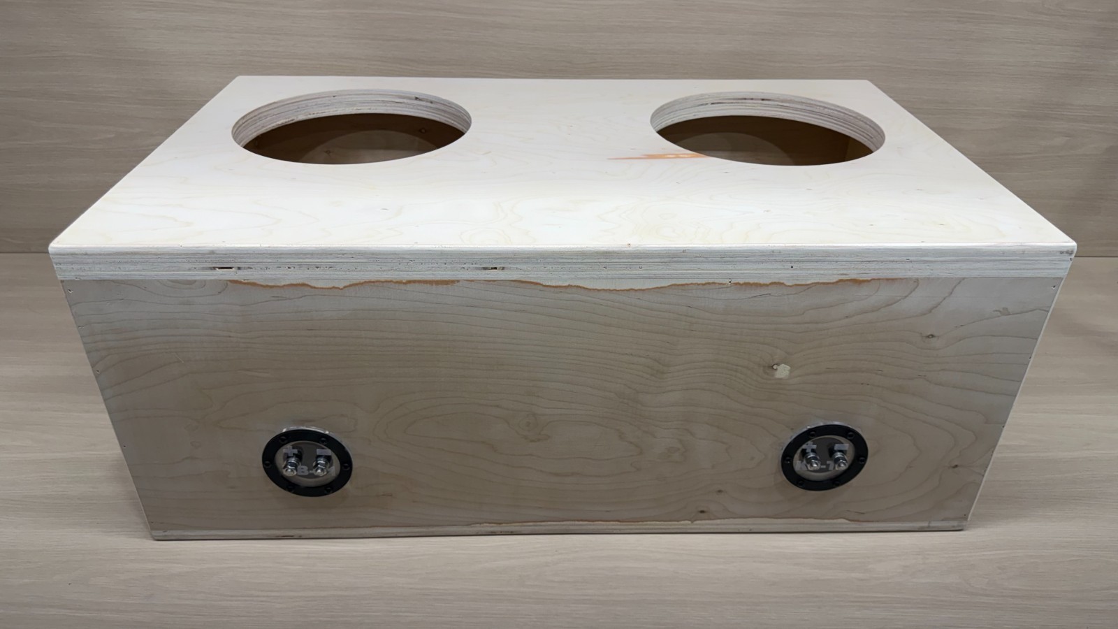 2X12" HEAVY DUTY Birch Double Baffle Vented Subwoofer Box Ported Enclosure