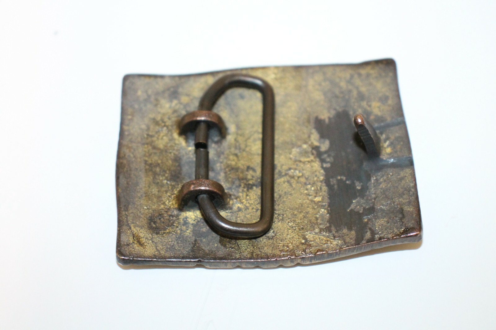 Antique Style Civil War Marine Belt Buckle Military Solid Brass Eagle Anchor