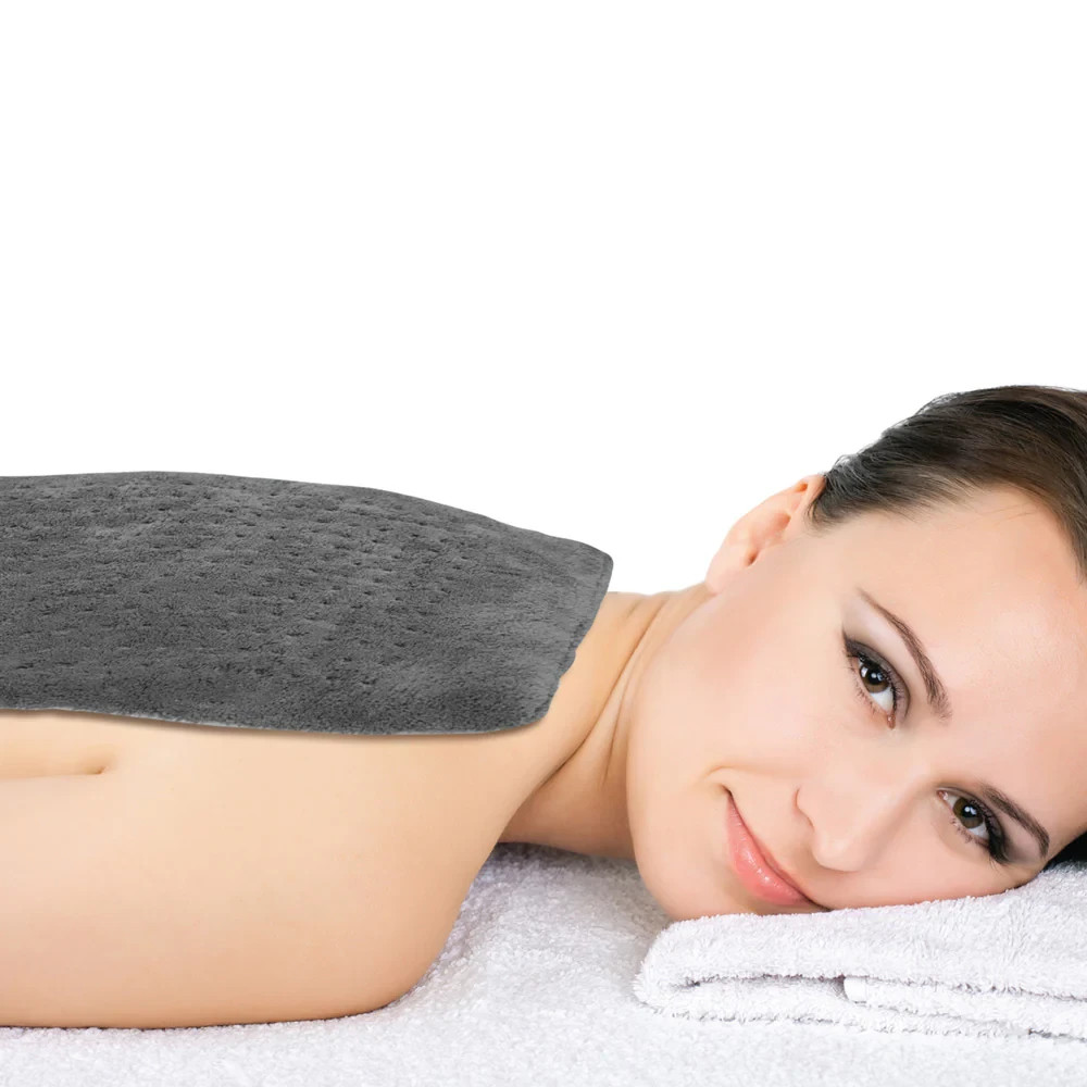 Pure Enrichment PureRelief Deluxe Heating Pad 12"x24" – Gray