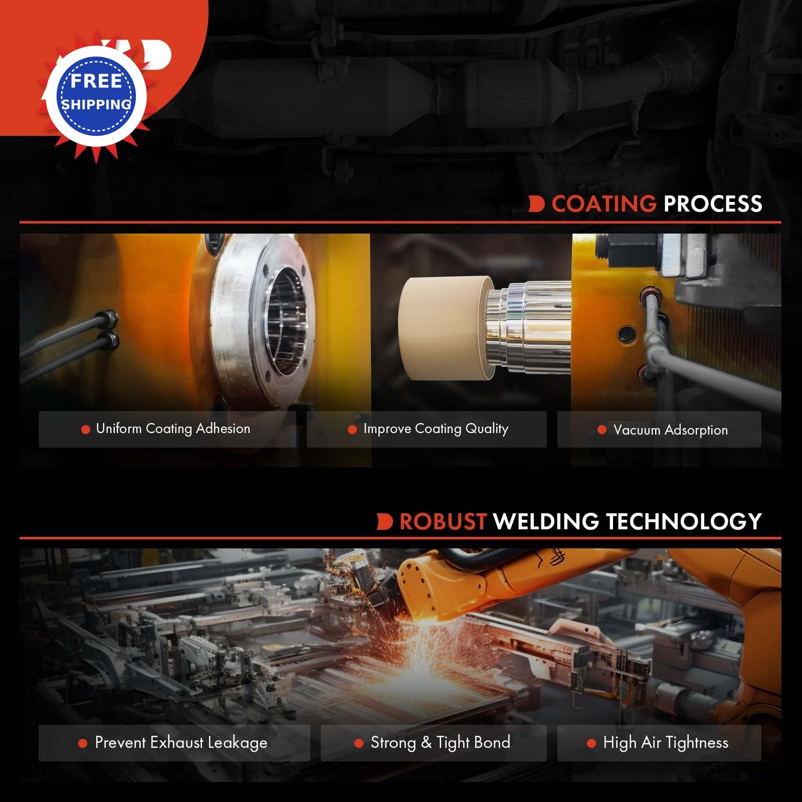 Catalytic Converter Front Direct Fit Chevy Equinox Terrain 2010-2017 2.4L Models